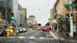 Driving through San Francisco on a rainy day Driving through San Francisco on a rainy day