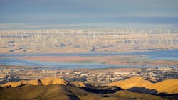 Panoramic view towards San Joaquin river, Pittsburg and Antioch from the summit of Mt Diablo Panoramic view towards San Joaquin river, Pittsburg and Antioch from the summit of Mt Diablo