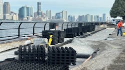 Stackable, modular water containment system. Stackable, modular water containment system.