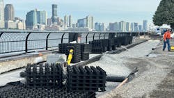 Stackable, modular water containment system. Stackable, modular water containment system.