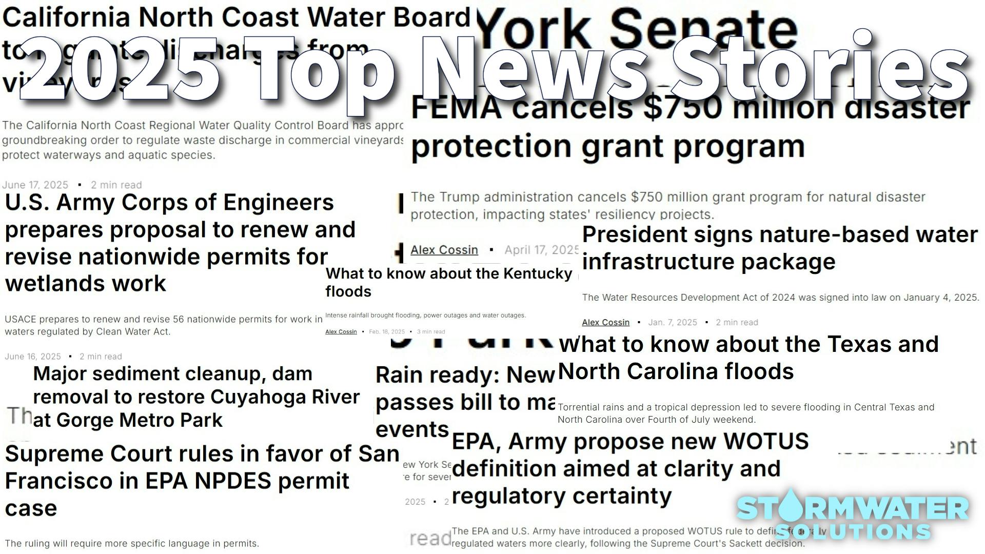 The top stormwater news of 2025