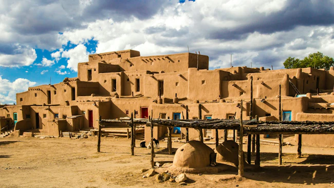 Multistoried Taos Pueblo