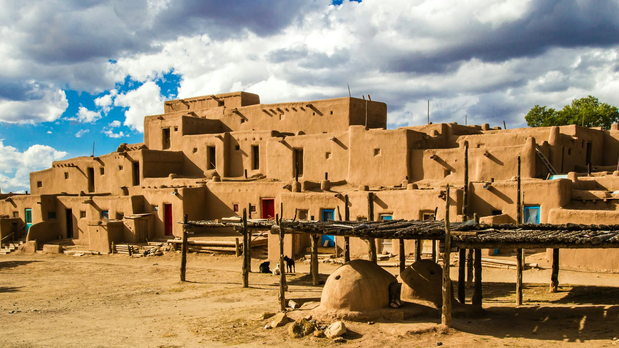 Multistoried Taos Pueblo