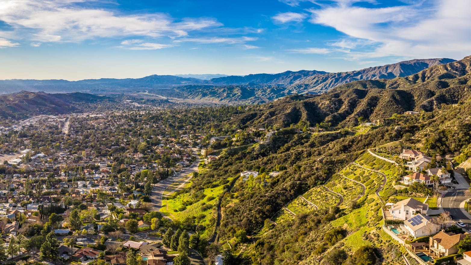 Pasadena aerial in Los Angeles