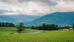 pond and mountains in the rural Potomac Highlands of West Virginia pond and mountains in the rural Potomac Highlands of West Virginia