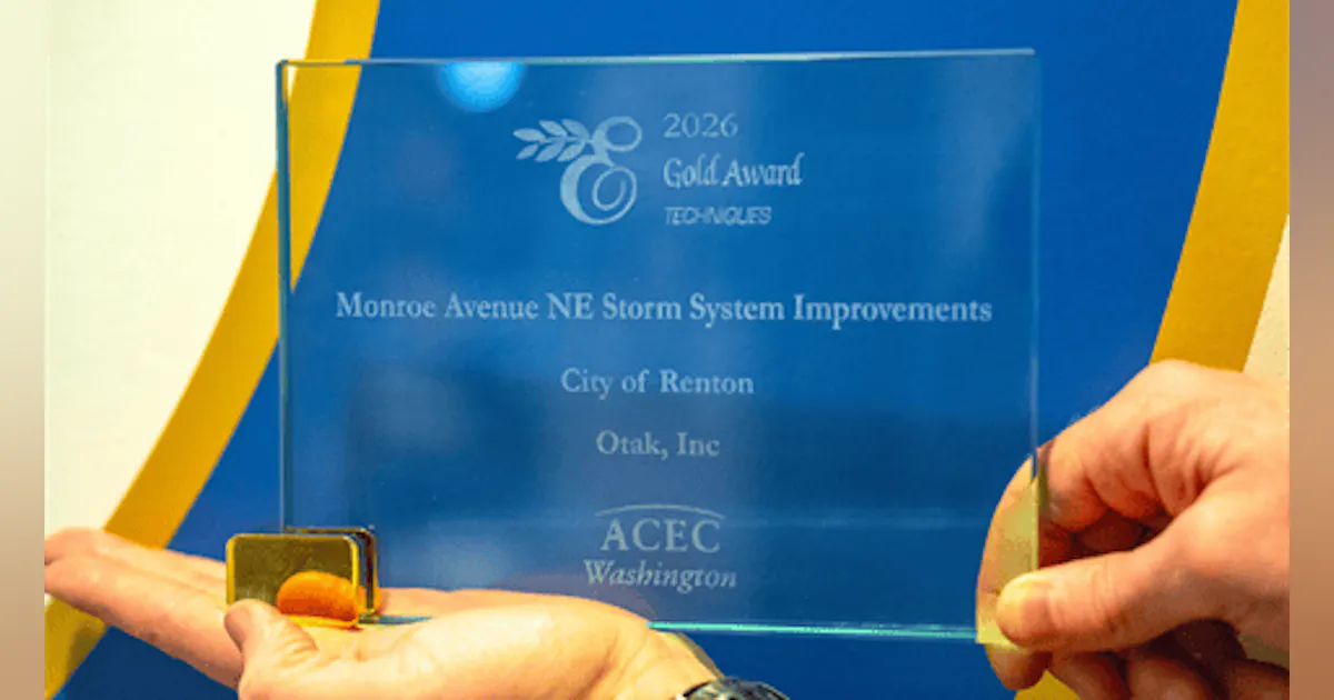 Otsk Inj Renton stormwater facility earns ACEC-WA gold award for innovation ...