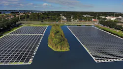 D3Energy's first FPV system on a FDOT pond (Photo credit: D3Energy via PR Newswire). D3Energy's first FPV system on a FDOT pond (Photo credit: D3Energy via PR Newswire).