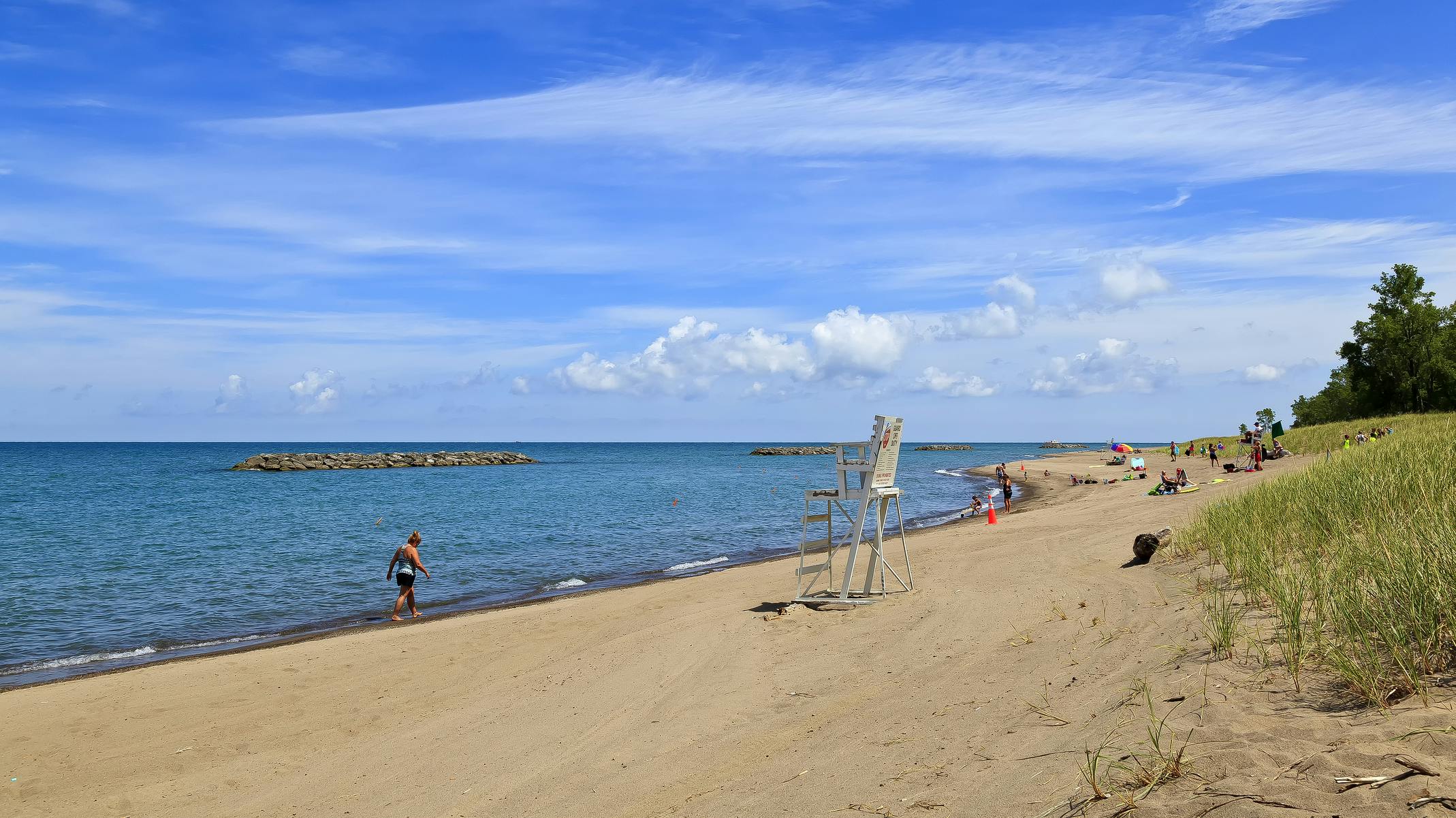 Presque Isle State Park Beach in Erie Pennsylvania