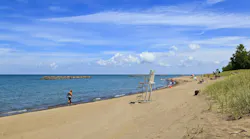Presque Isle State Park Beach in Erie Pennsylvania Presque Isle State Park Beach in Erie Pennsylvania