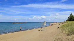 Presque Isle State Park Beach in Erie Pennsylvania Presque Isle State Park Beach in Erie Pennsylvania