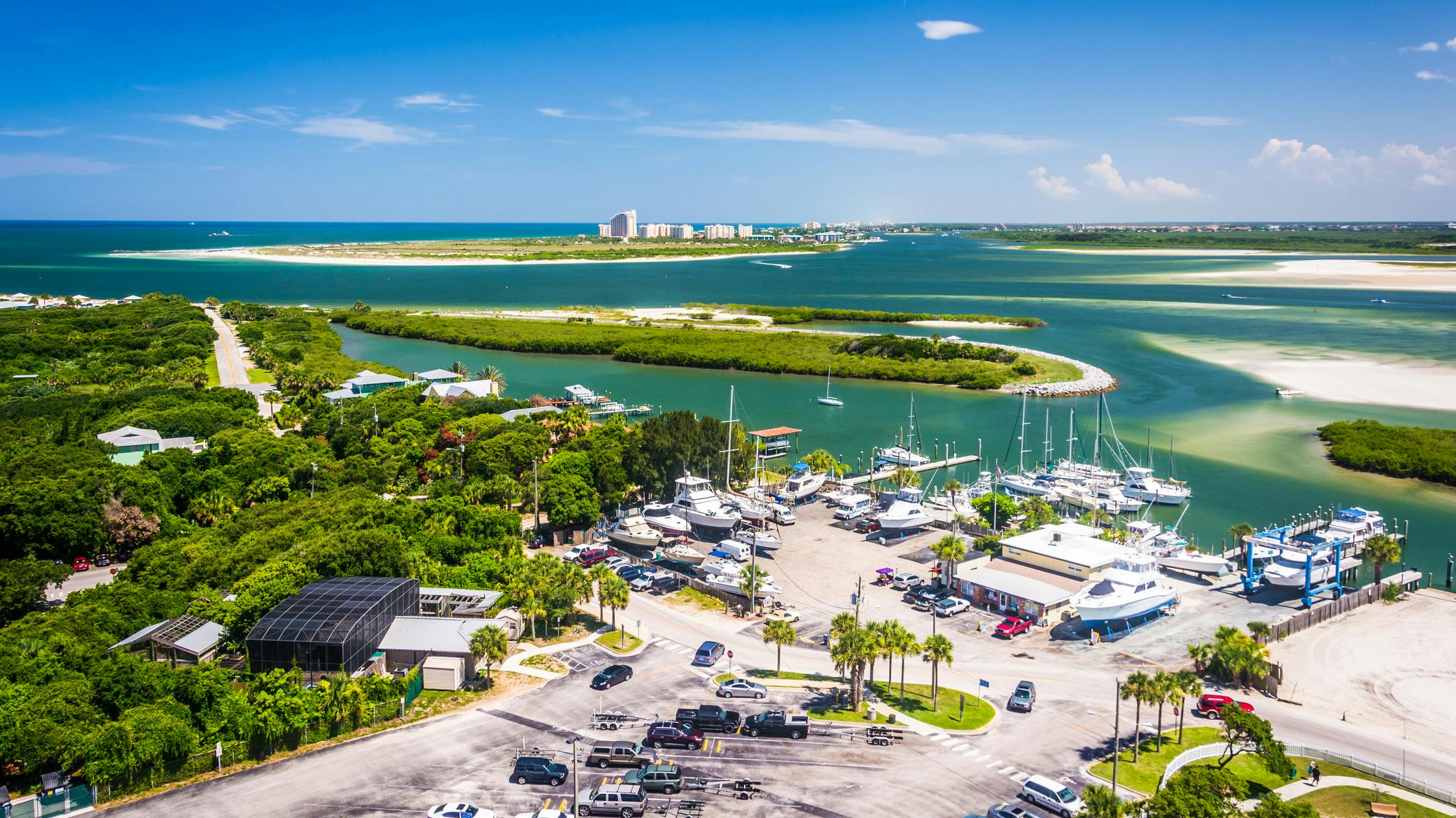 View of Ponce Inlet and New Smyrna Beach