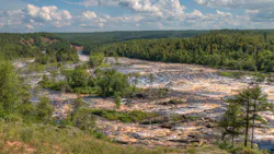 ay Cooke State Park is on the St. Louis River south of Duluth in Minnesota ay Cooke State Park is on the St. Louis River south of Duluth in Minnesota