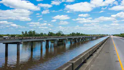 Freeway bridge over atchafalaya river basin in louisiana Freeway bridge over atchafalaya river basin in louisiana